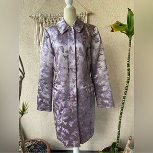 NWT Vintage 90s/Y2K Satin Butterfly Lilac Coat by ICE ✨